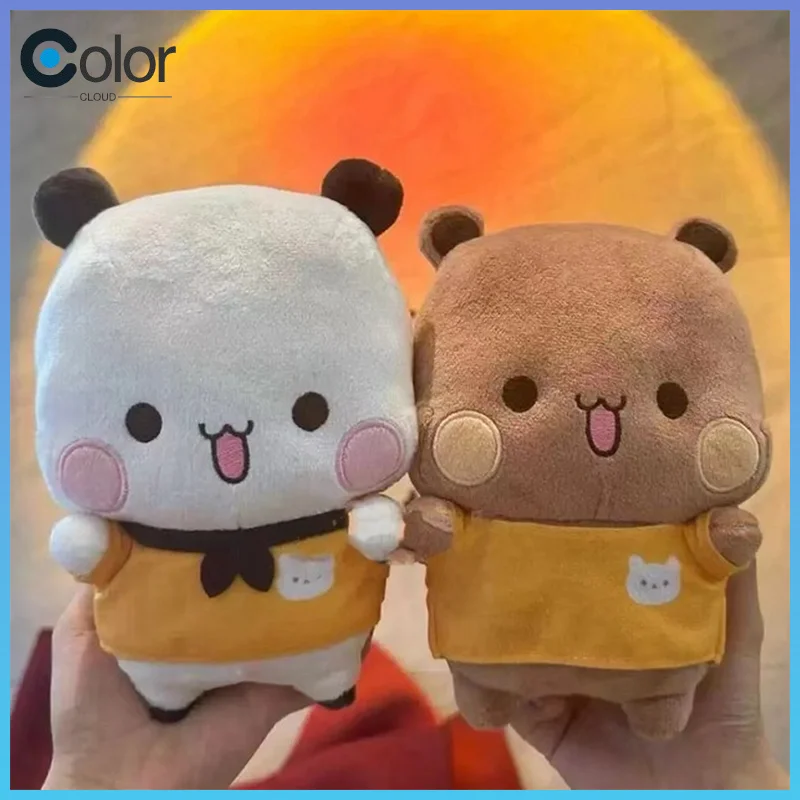

20 см Bubu и Yier Panda, плюшевая милая мультяшная кукла-медведь панды, кавайная мягкая игрушка-подушка, подарки на день защиты детей для детей