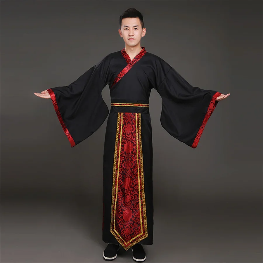 

Chinese Couples Hanfu Costume Ancient Folk Stage Dance Han Dynasty Cosplay Clothing Man Song Dynasty Pricess Tang Suit Outfit