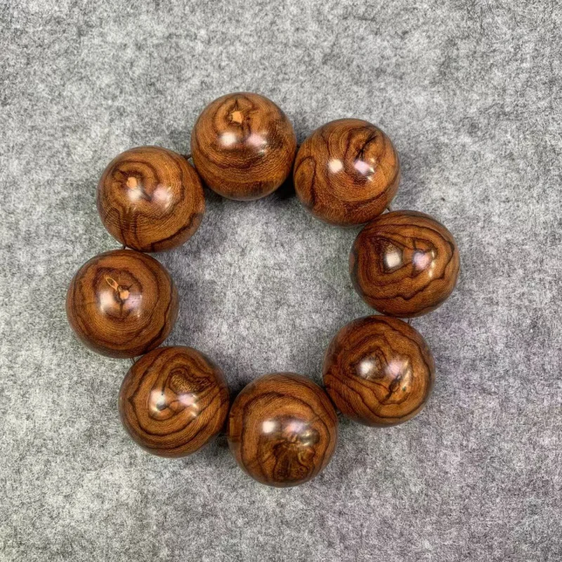 

Подлинный браслет-аксессуар из хайнаньского хуанхуали 3.5 Spider Ghost Eye с крупными бусинами, культурное изделие ручной работы