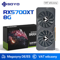 SOYO AMD Radoon RX5700XT 8GB Graphics Card GDDR6 Memory 8+6Pin 256Bit PCIE4.0x16 DP*3 Computer Gaming Video Cards RX 5700XT GPU