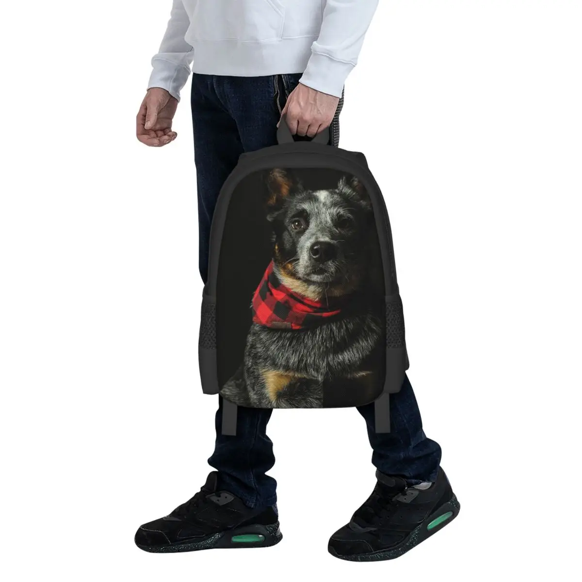 Australian Cattle Dog Student Backpack School Bag Hiking Travel Daypack for Men Women Fashion Bookbag Shoulder Bags