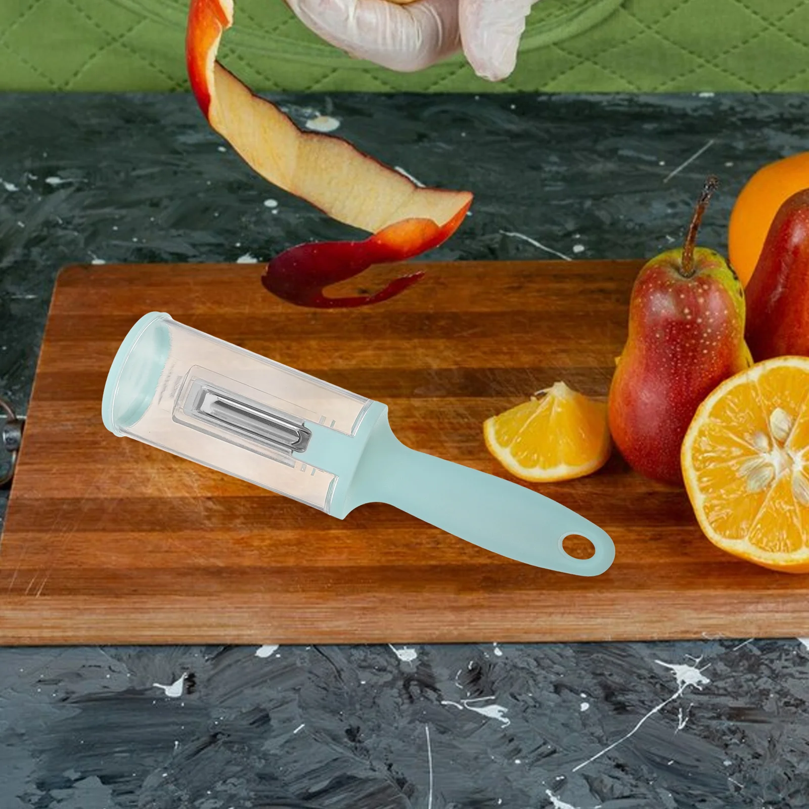 

Vegetable Peeler Fish Scale Remover With Storage Box Multi Functional Kitchen Gadget For Chopping Slicing Grating Carrots Onions