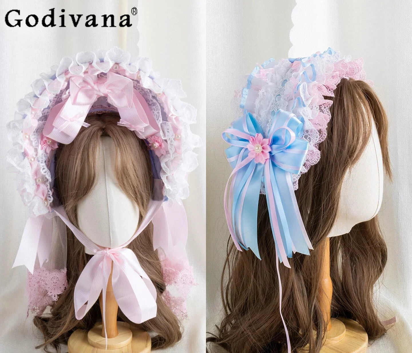 lolita-original-design-handmade-hair-accessories-sweet-girl-french-gorgeous-heavy-industry-bnt-top-hat-lace-tea-party-headgear