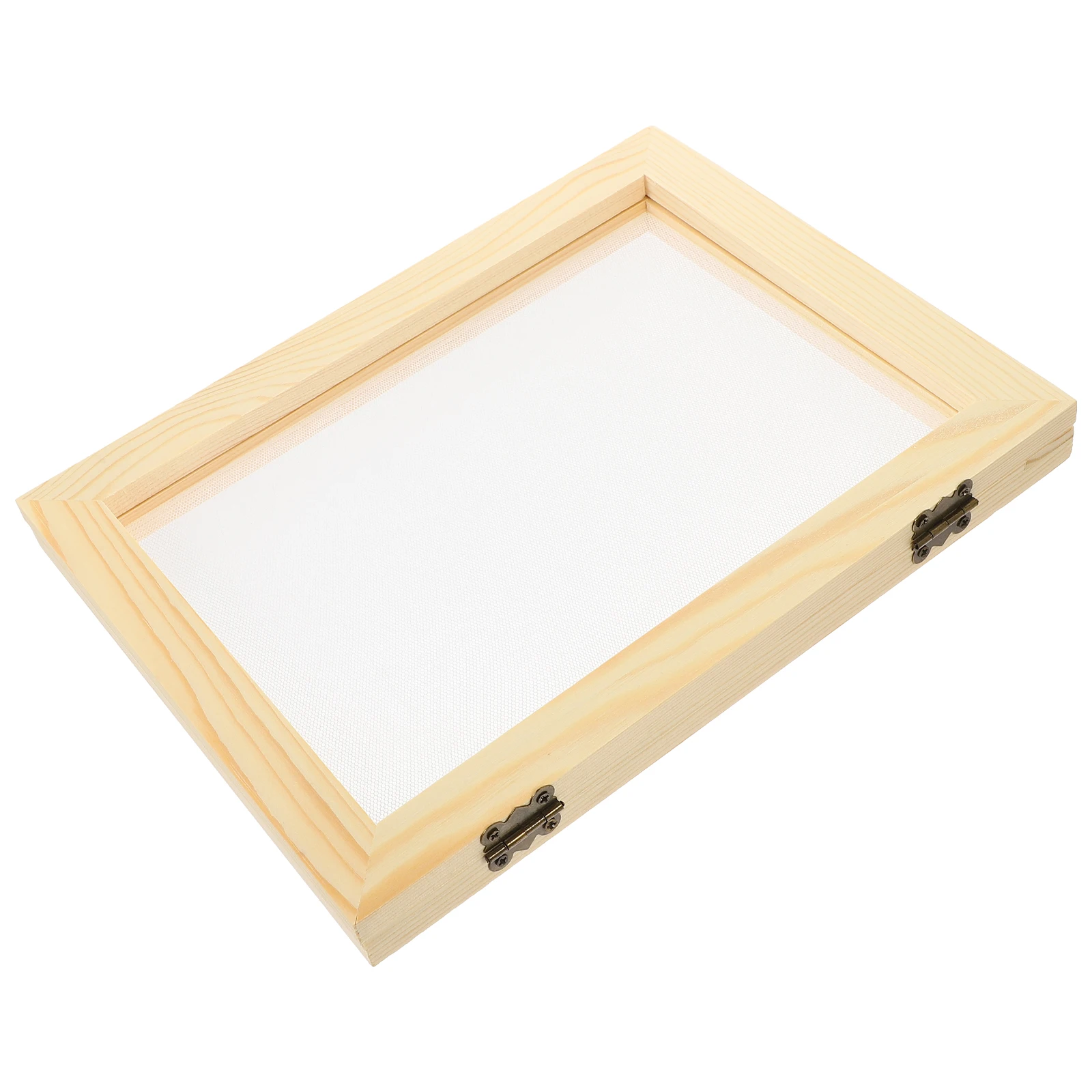 

Wooden Paper Making Frame 30X40Cm Diy Screen Mesh Tool For Handicraft Craft Kit Paper Making Mold Educational