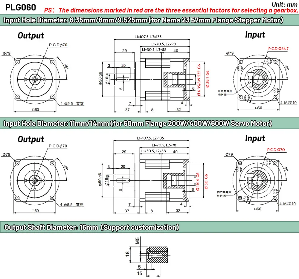 Imagem -06 - Motor Planetário Gearbox Engrenagem Helicoidal Redutor Redução Gearbox 200w 400w Servo Motor Velocidade Redutor Alta Precisão Nema23