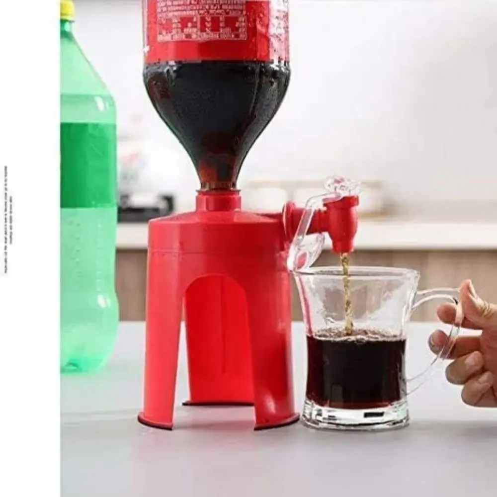 Hand Pressure Carbonated Beverage Dispenser Coke Bottle Inverted Dispenser Soda Dispenser Drink Switch Drinker