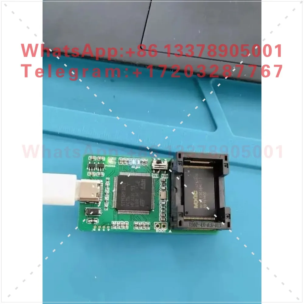 Used NANDO programmer, software version 3.5, supports 1.8V and 3.3V chips. Can read/write 5G portable WiFi firmware,