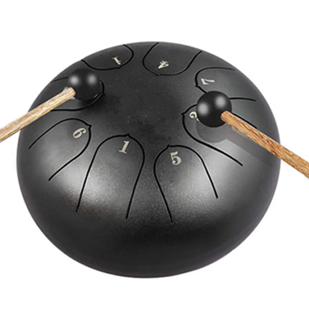 2Pairs Tongue Drum Mallet Professional Wooden Handle Rubber Tips Practice Drumsticks for Beginners Percussion Parts