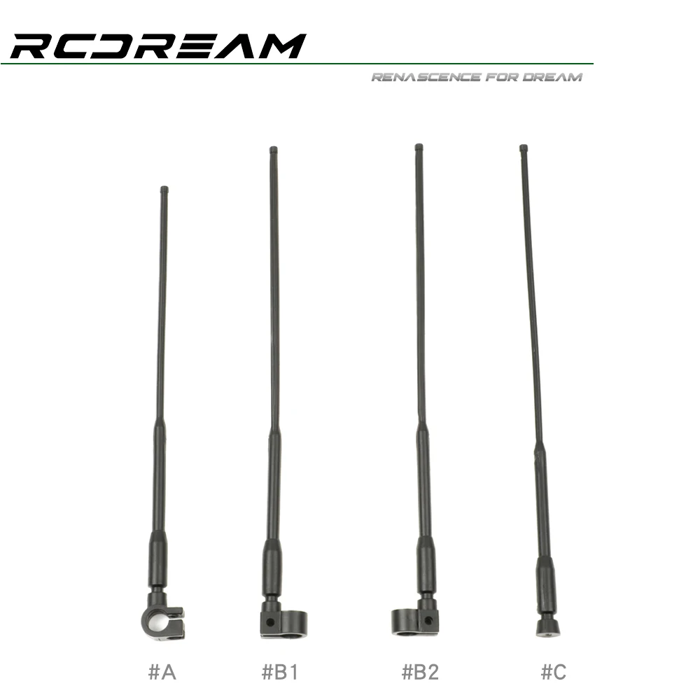 Simulação Antena de Nylon para RC Crawler Car, Traxxas, Trx4, Trx6, Axial Scx10, Rgt, Yikong, Yikomo, 1/10, 1/8 Escala