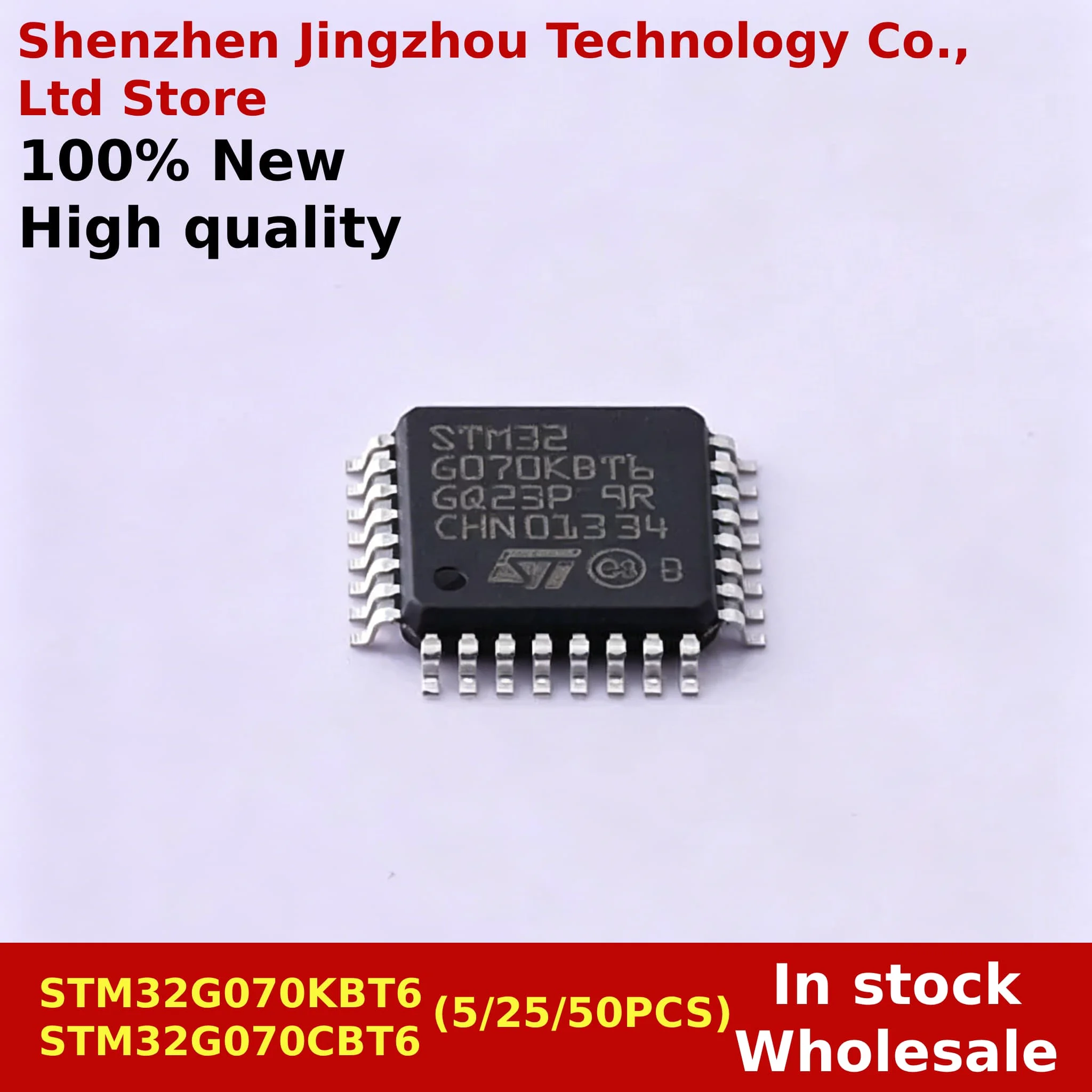 

(5/25/50PCS) 100% New STM32G070KBT6 STM32G070CBT6 STM32G070 KBT6 CBT6 QFP-64 In stock Wholesale
