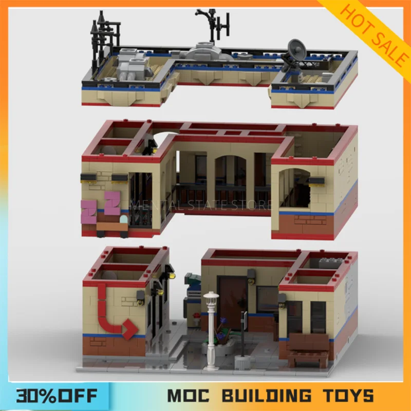 MOC-bloques de construcción modulares para niños, ladrillos de juguete de montaje creativo, personalizado, regalo de vacaciones, 2583 piezas