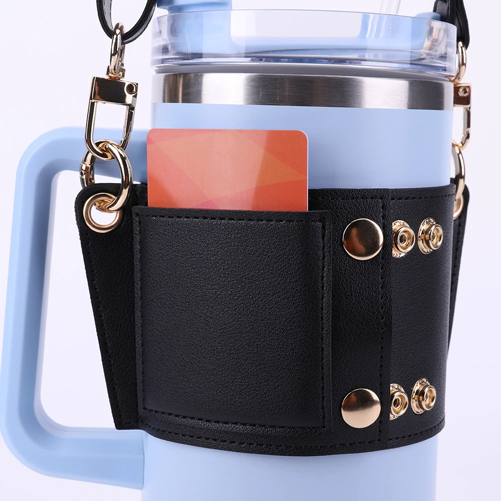 Water Bottle Holder Water Bottle Bag Carrier Travel Essential Bottle Sling Holder Cup Accessory for Stanley 30oz & 40oz Tumbler