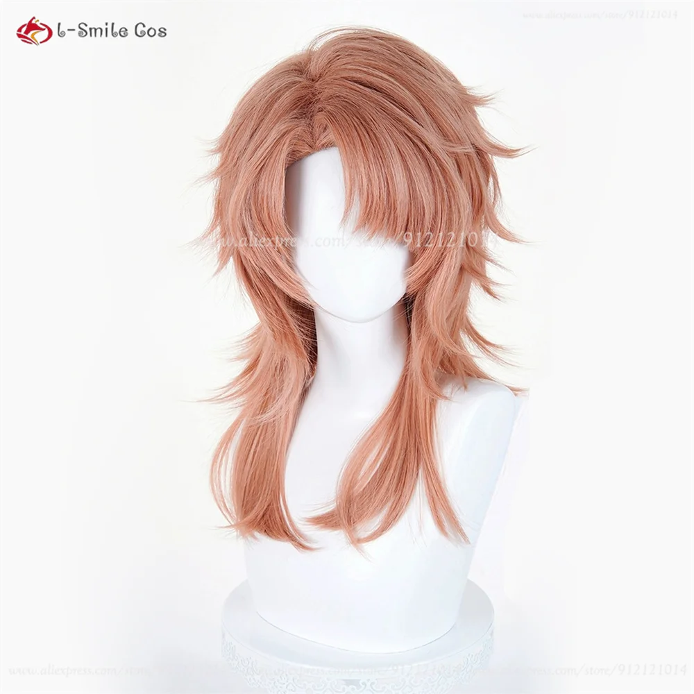 ซาบิโตะคอสเพลย์วิกผม 55 ซม.สีส้มสีน้ำตาลวิกผมสำหรับผู้หญิงผู้ชายคอสเพลย์อะนิเมะวิกผมสังเคราะห์ทนความร้อนผมฮาโลวีนบทบาทเล่น