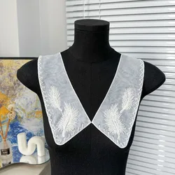 Nuovo colletto in pizzo da donna nuovo scialle con lacci ricamo in Organza Dingzhu collo a scialle abito camicetta Decor