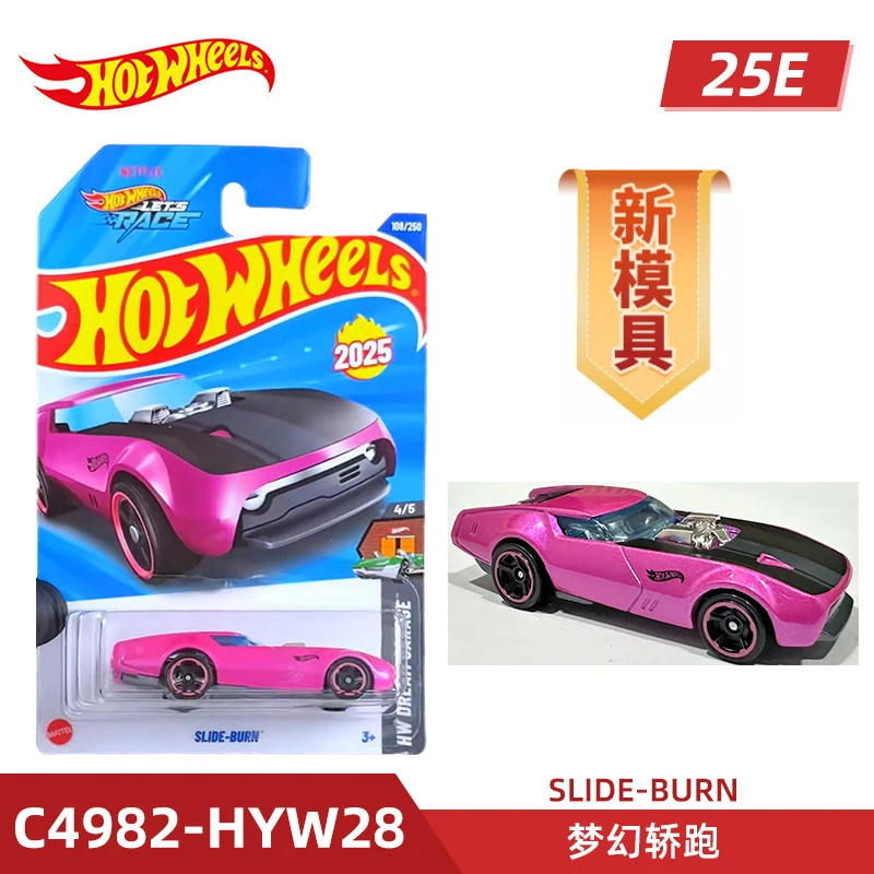 Hotwheels Barbie Collaborative Dream Car Model Pink Simulation Vehicle Toy For Girls Collectible Railed Non-Motorized Car Gifts