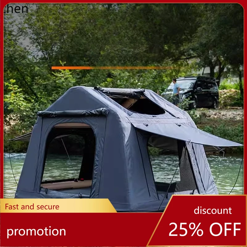 

ZML Inflatable Car Roof Tent Outdoor Camping Off-Road Self-Driving Tour Car Camping Foldable Car Tent
