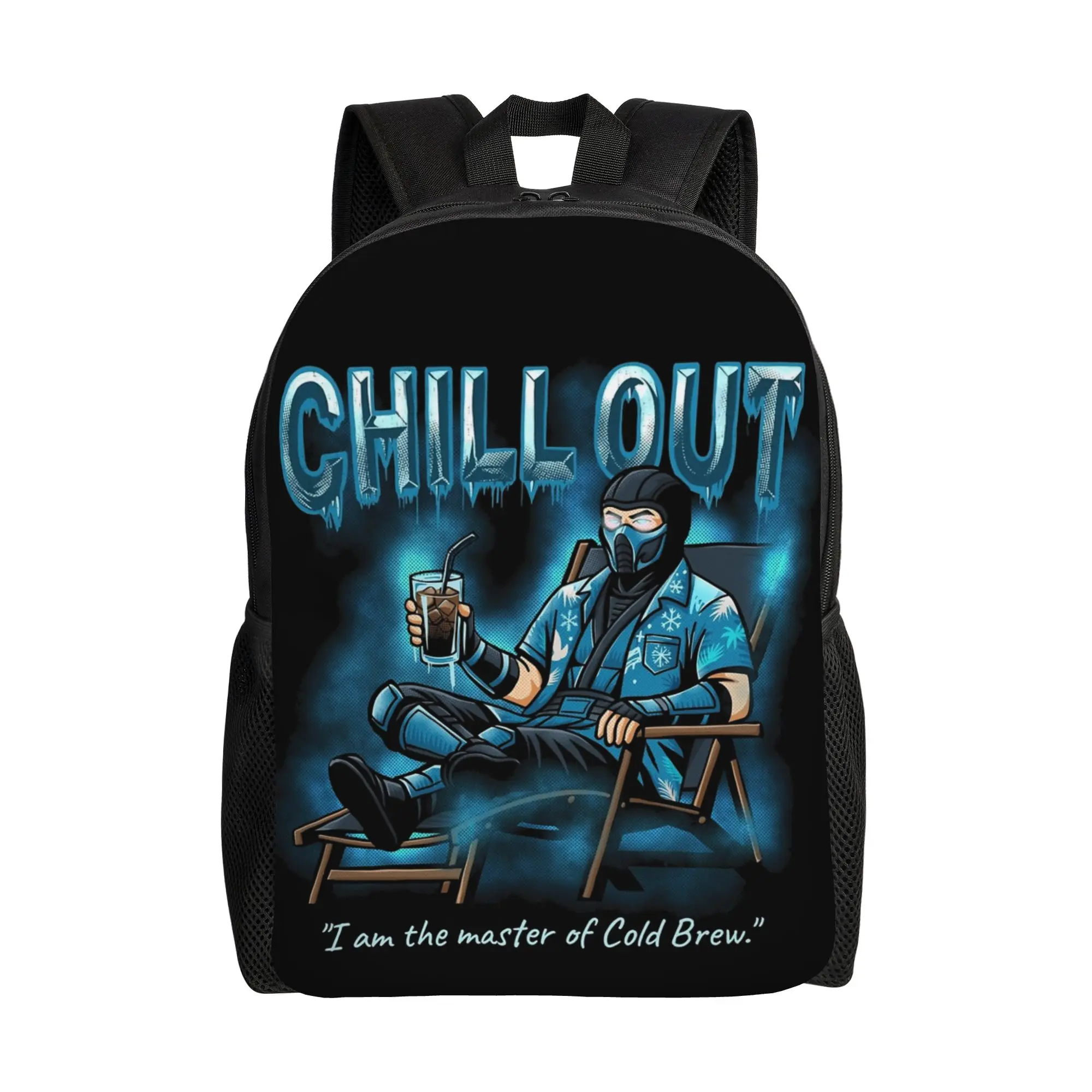 

Master of Cold Brew Mortal Kombat Teenage Backpack Outdoor Student Daypack for Men Women College Canvas Bags