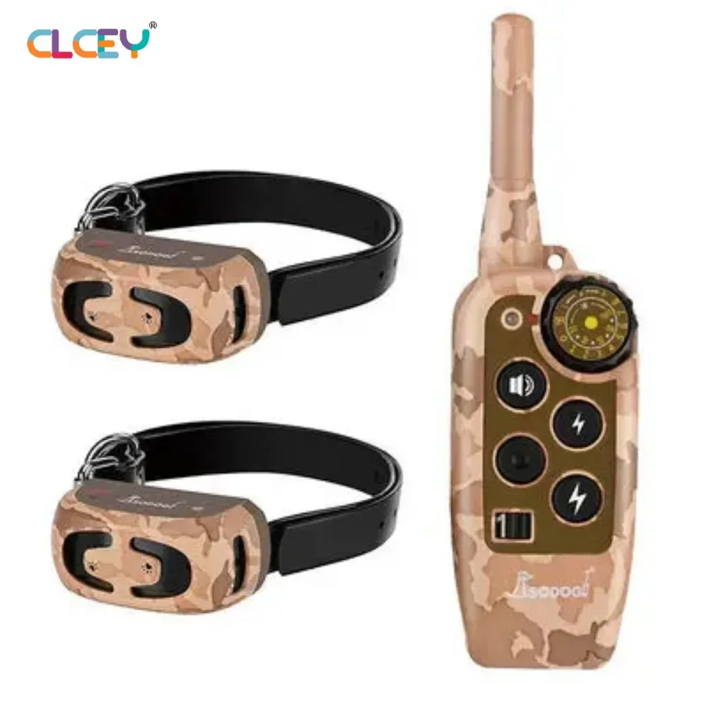 

Electric Dog Training Collar Remote Control Rechargeable Dog Bark Collar Waterproof Anti Barking Device All Size Dog Training