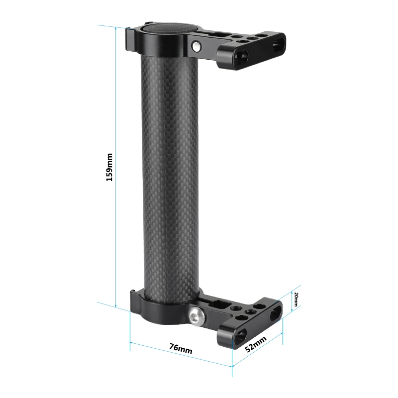 HDRIG Đa Năng Đầu Tay (Sợi Carbon Làm) với 1/4 "Gắn Điểm & Đôi Giày Ốp Cho Máy Ảnh DSLR Lồng Bộ