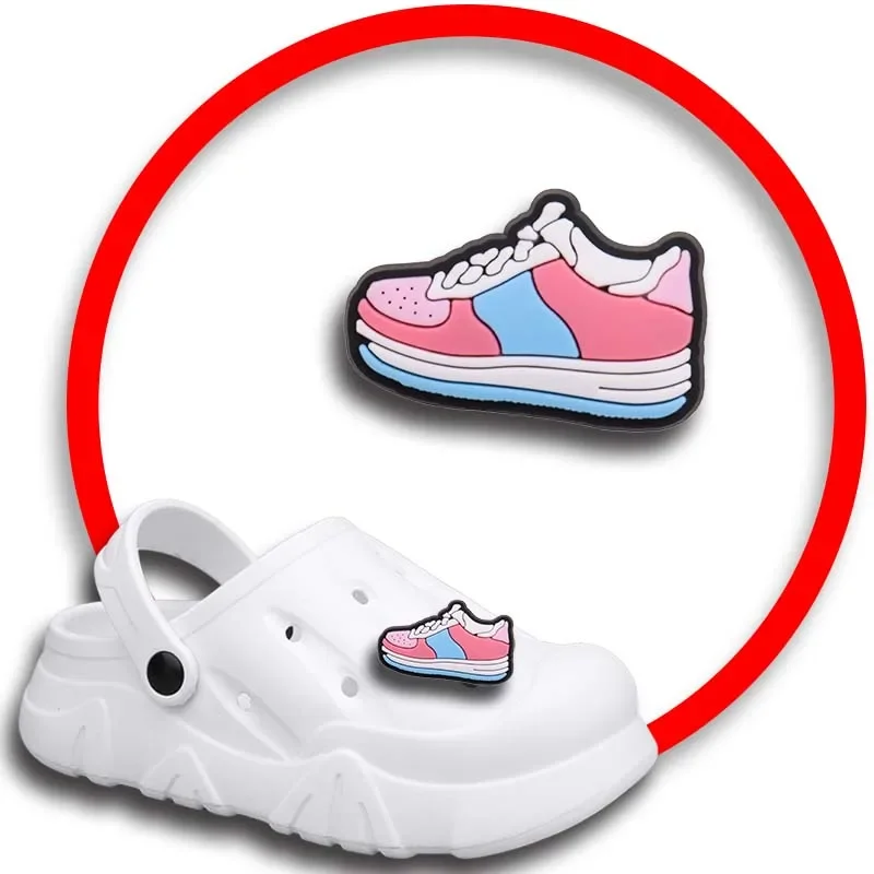 

Розовые подвески для обуви в чемодане, сандалии, женские сабо, булавки, украшения для обуви, аксессуары, мужские значки, аксессуары для детской обуви для девочек