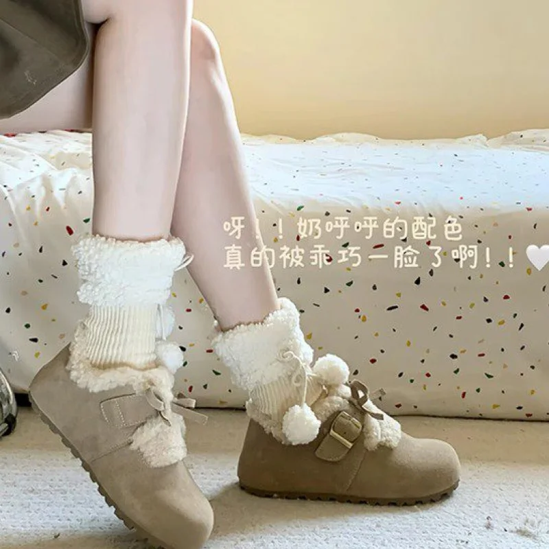 

Winter New Fleece-Lined Cotton Shoes Casual Versatile Women's Shoes