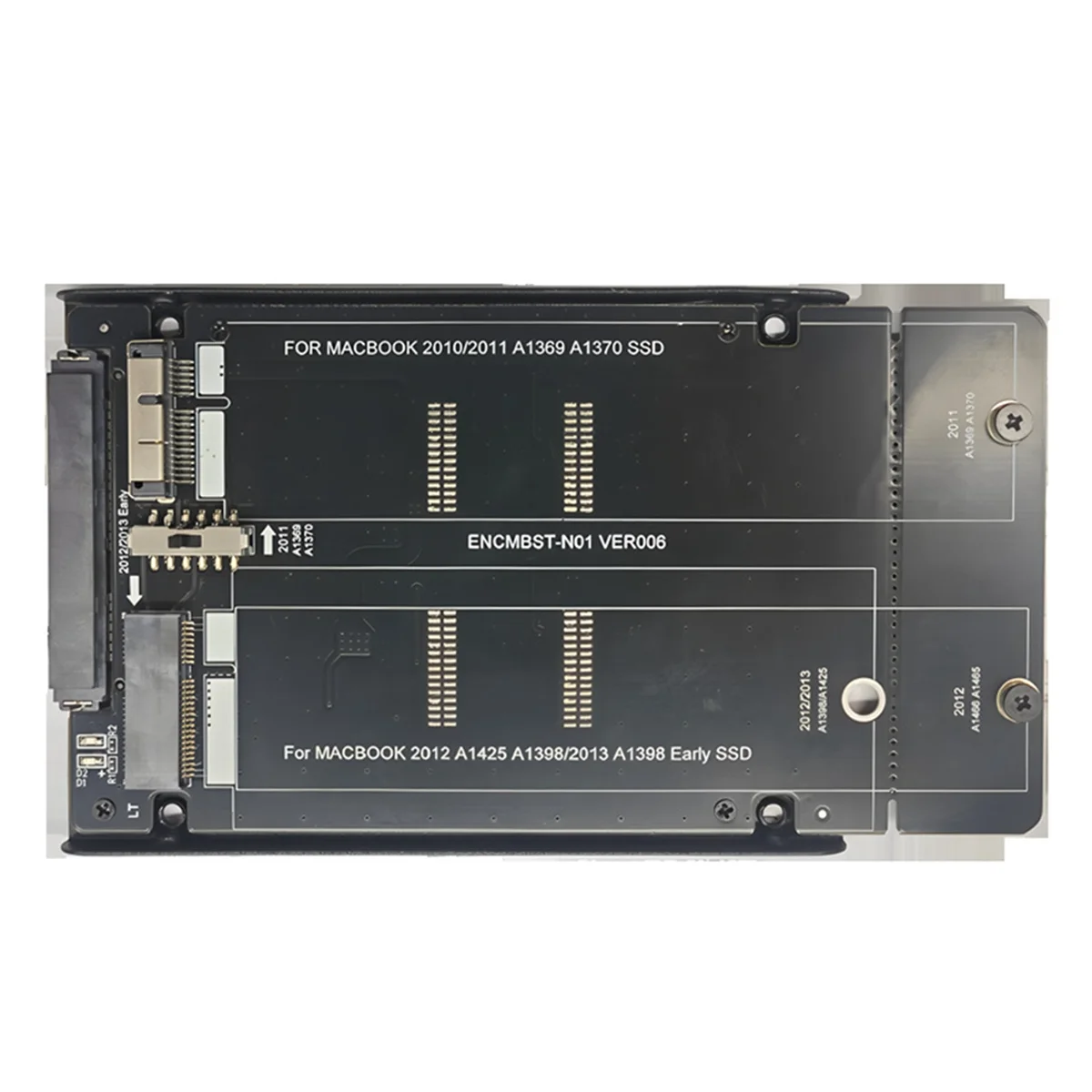 

#539W M2 SSD to SATA Converter for Macbook 2010 2011 A1369/1370 for Macbook 2012 1425/1398/1466/1465 M.2 SSD Adapter (Black)