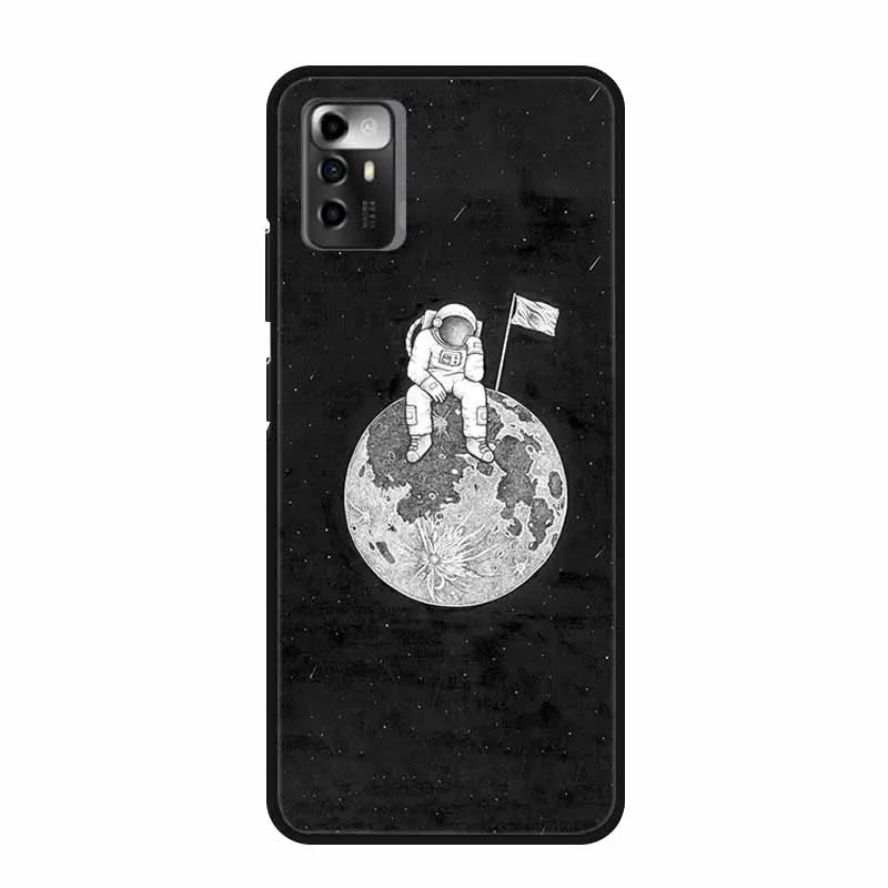 Case For ZTE Blade A72 5G Astronaut Silicone Soft Shockproof TPU Back Cover for ZTE A72 5G A 72 Case 7540N Funda Protector Coque
