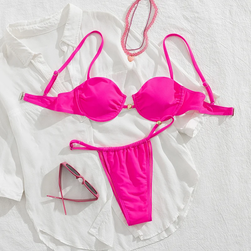 

Новогодний купальник-бикини для летнего пляжного отдыха, оптом для женщин