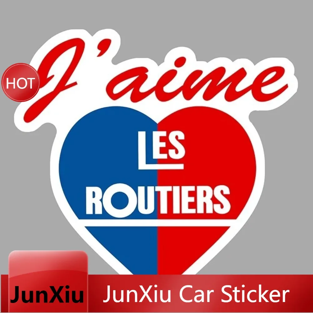 Autocollant J'aime Les Routiers pour camion, autocollant résistant aux intempéries, durable, pour porte de camion, hayon, auto, moto
