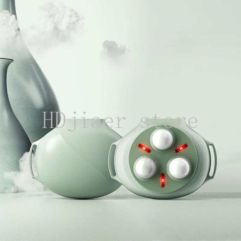 

Electric abdominal massager promotes intestinal peristalsis, rubs the abdomen, heats up the small hanging pot jade stone