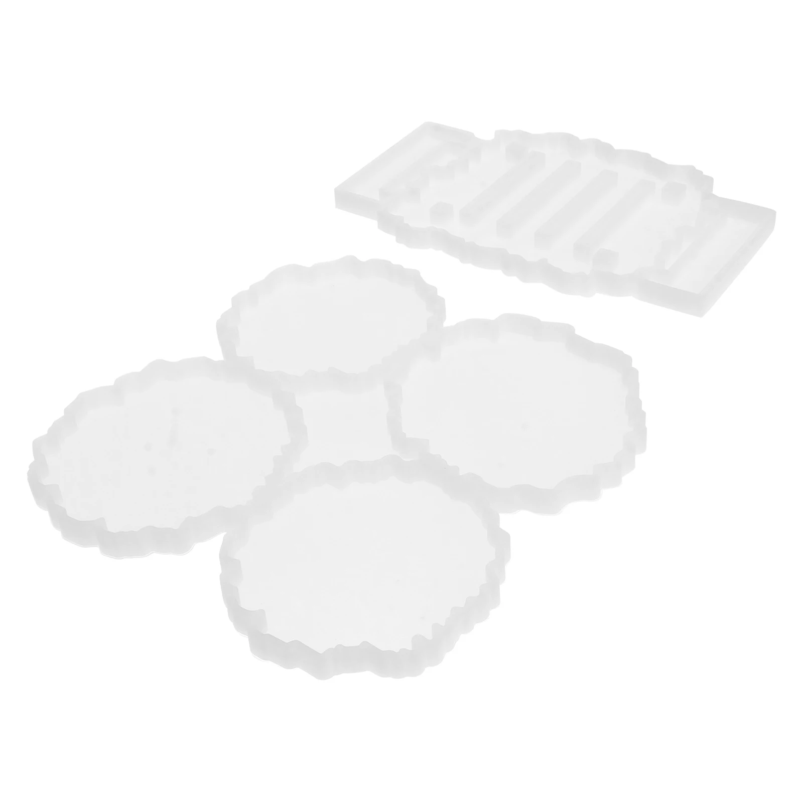

1 set 1 Set Silicone Cup Holder Mold Diy Resin Coaster Craft Kit Epoxy Casting Tool Easy Demoulding Valentine Christmas Gift