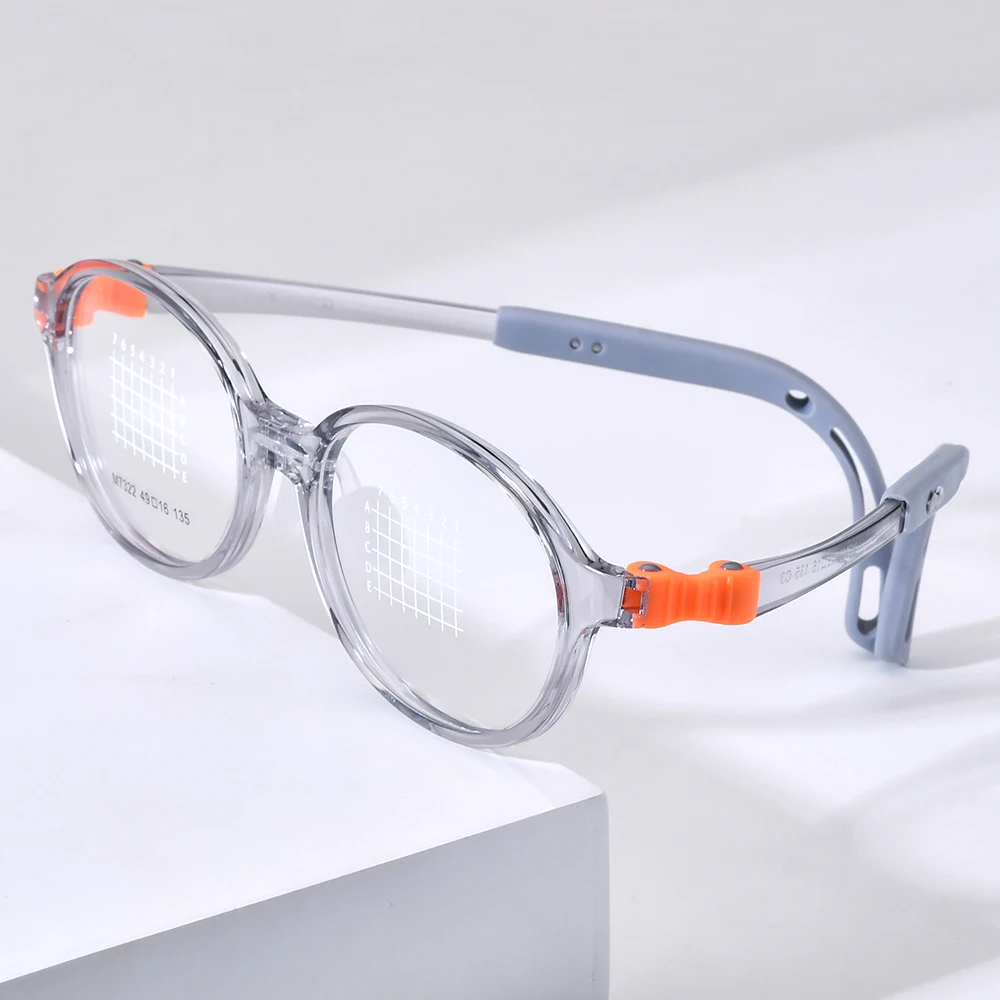 NIANZHEN TR90 Child Eyeglasses Brand Design Oval Glasses Frames Memory Hinge Adjustable Kids Eyewear Ultralight Spectacles 7322