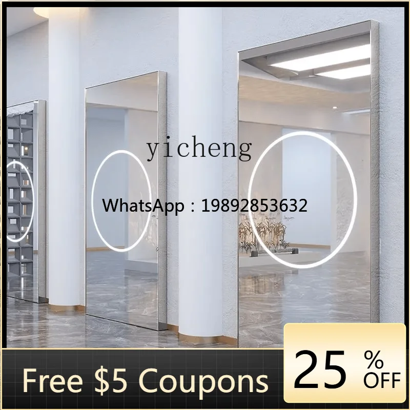 J1  hairdresser mirror table single and double-sided floor mirror barber shop hairdresser mirror hair salon special floor