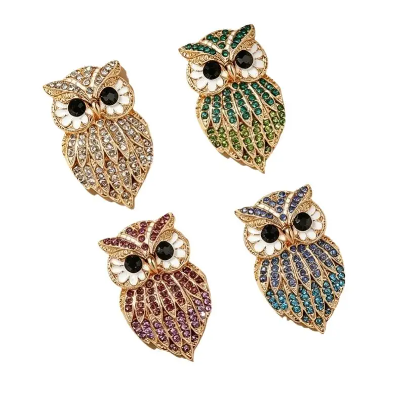 Einzigartige Eulen-Brosche im Retro-Stil, süßer Schmuck, Geburtstags- oder Partygeschenk für Männer und Frauen. – Detail 6