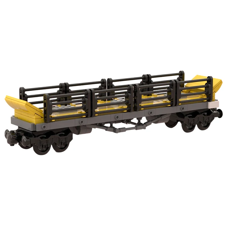 MOC- 213763   Motorail Carflat Transporter بنة ألعاب هندسة الجسيمات MiniatureDIY مجموعة هدايا إبداعية للمبتدئين 321 قطعة