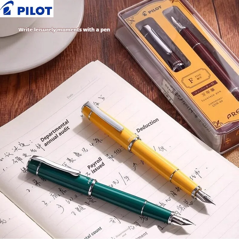 japan-limited-pilot-prera-fountain-pen-plug-type-cap-f-m-tip-4-colors-optional-smooth-ink-writing-business-student-gift-pen