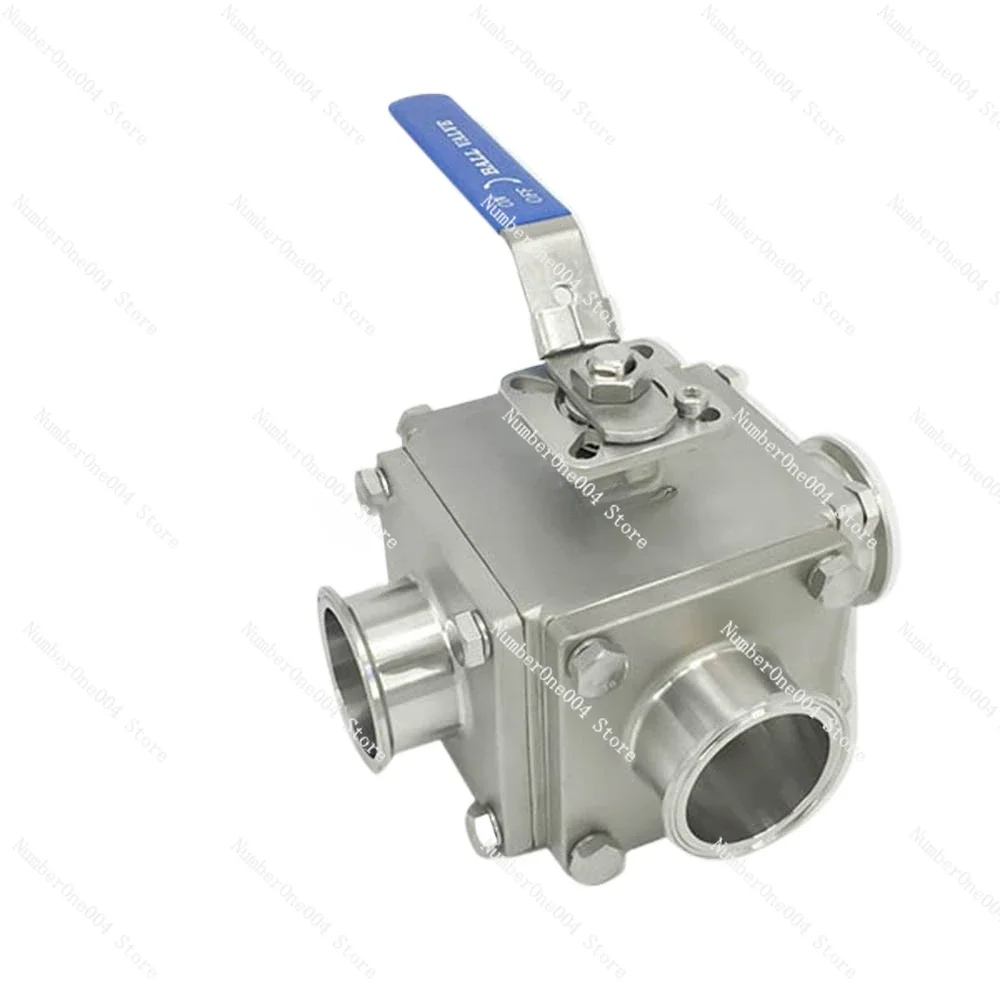 

Applicable To Sanitary Grade 304 Stainless Steel Manual Square Three-way Ball Valve T-type/L-type Quick-loading Clamp Connection