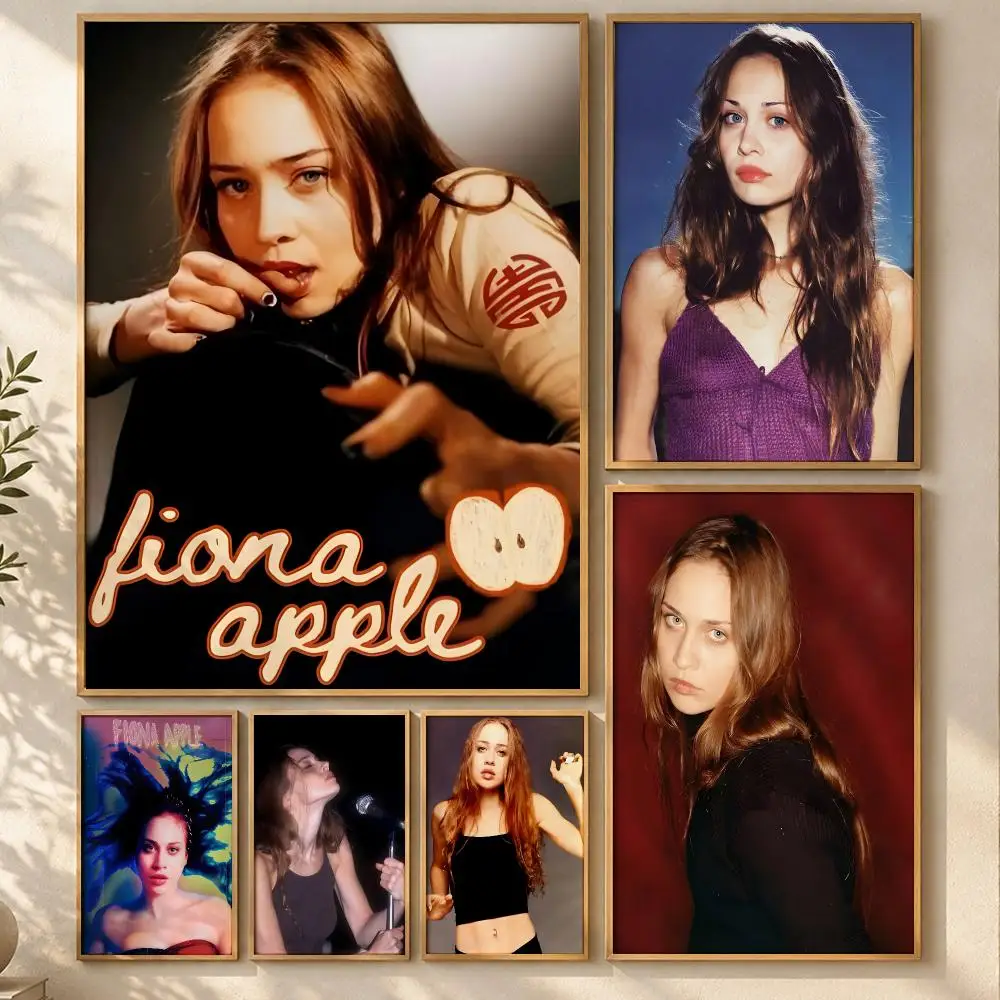 Original Singer Fiona Apple Poster Art  Self-Adhesive No Glue Dorm Wall  Waterproof Coffee House Art Sticker