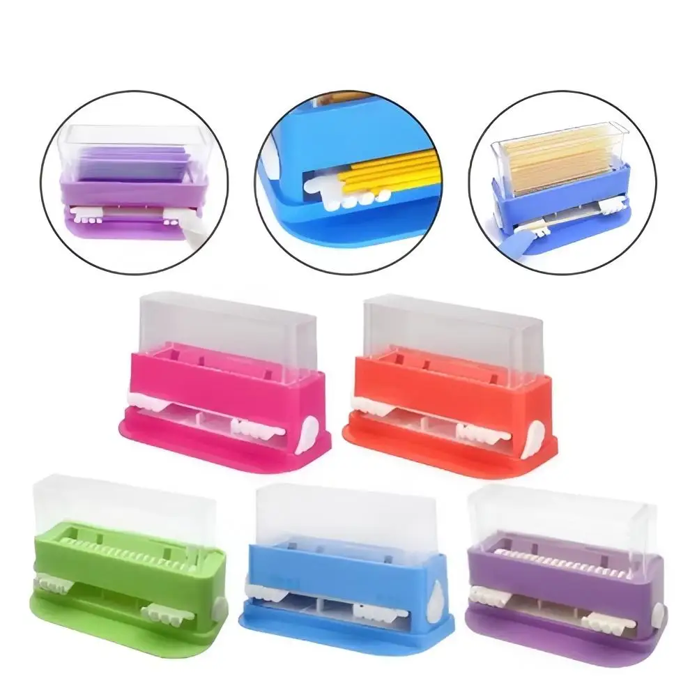 1Pc Dental Micro Applicator Dispenser Box, Disposable Brush Stick Cotton Tip Storage Holder, Dentistry Clinic Organizer Tool