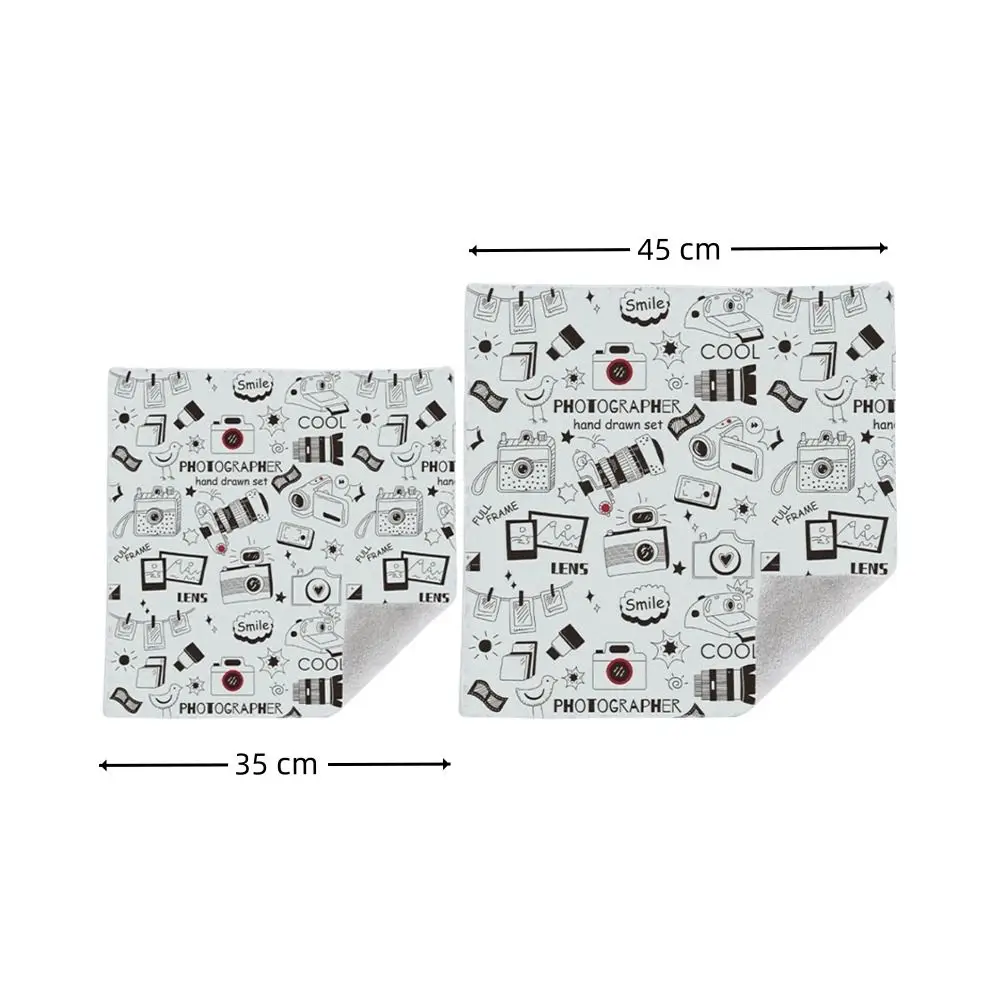 New Self-adhesive Hundred Sticker Cloth Silent Square Protection Bag Camera Lens Organizer Cute Laptop Bag for Cosmetics