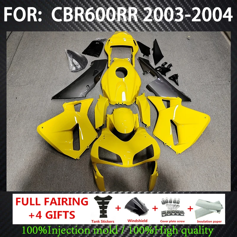 

For CBR600RR CBR 600RR CBR 600 RR F5 2003 - 2004 Motorcycle fairing body kit ABS injection molding yellow