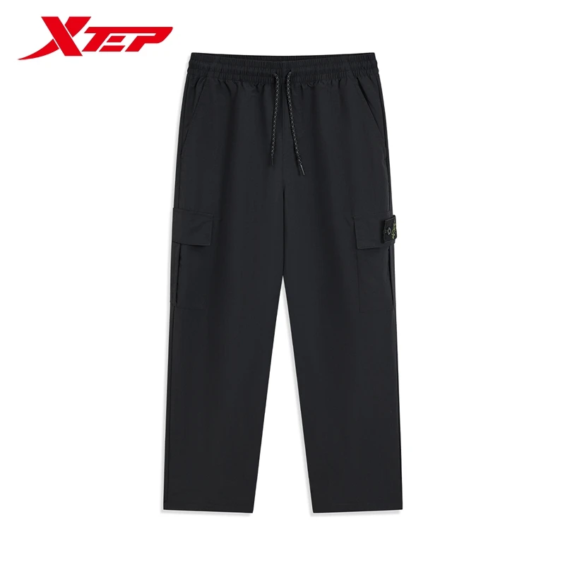 Xtep Trousers For Men And Women 2024 Autumn Fashion Versatile Street Style Sweatpants  Loose Life-style Bottoms 876327980102