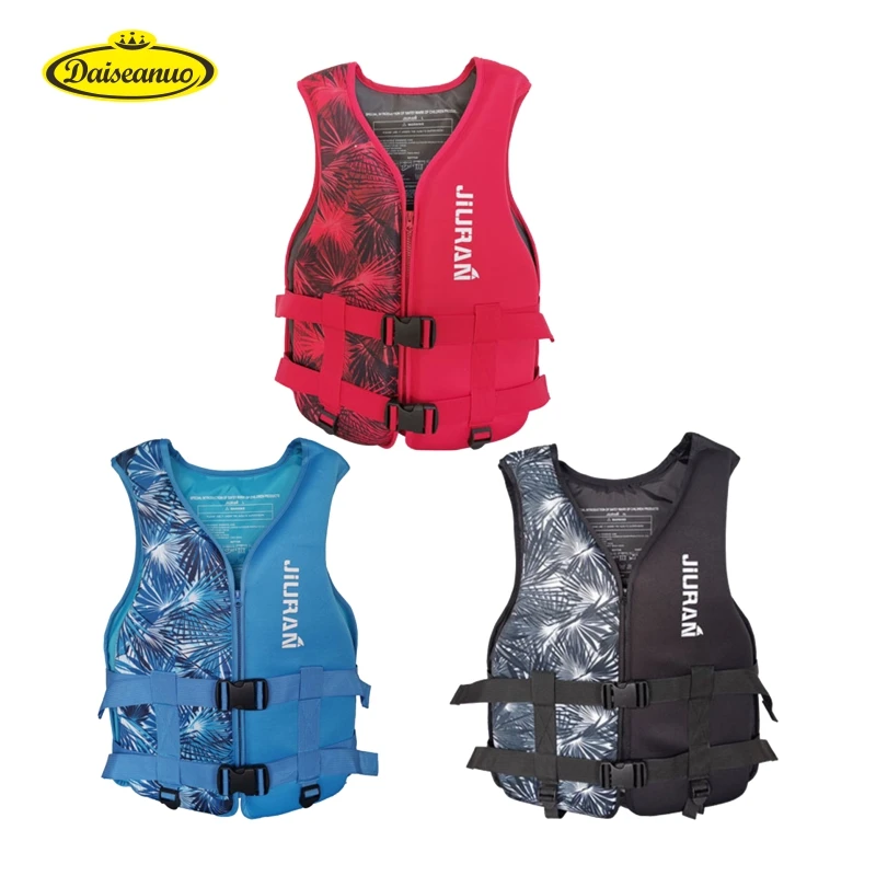 Daiseanuo Neoprene Life Jacket Adult Kids Life Vest Swimming Kayaking Surfing Boating Buoyancy Aid Water Safety Vest CE Approved