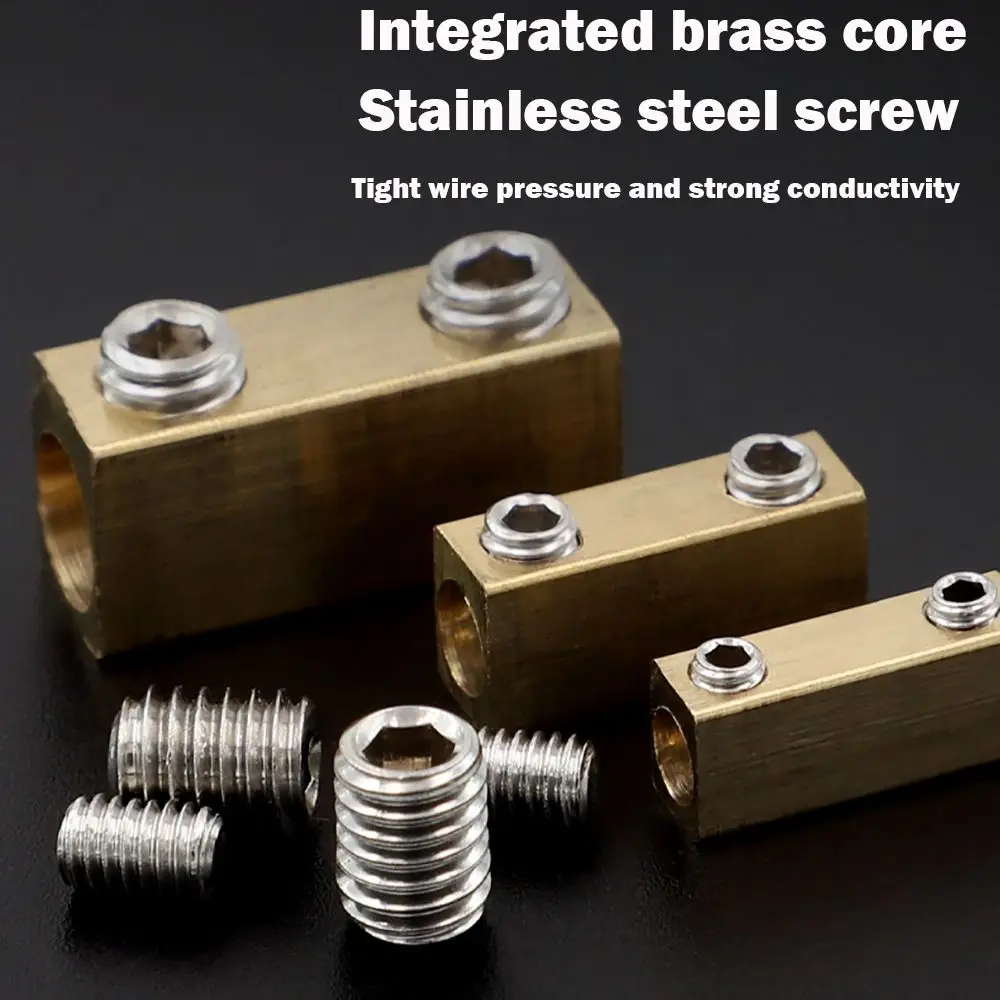 With Heat Shrink Tubing Brass Terminal Block Pressure Free High Current High Power Splitter Waterproof Terminal Blocks