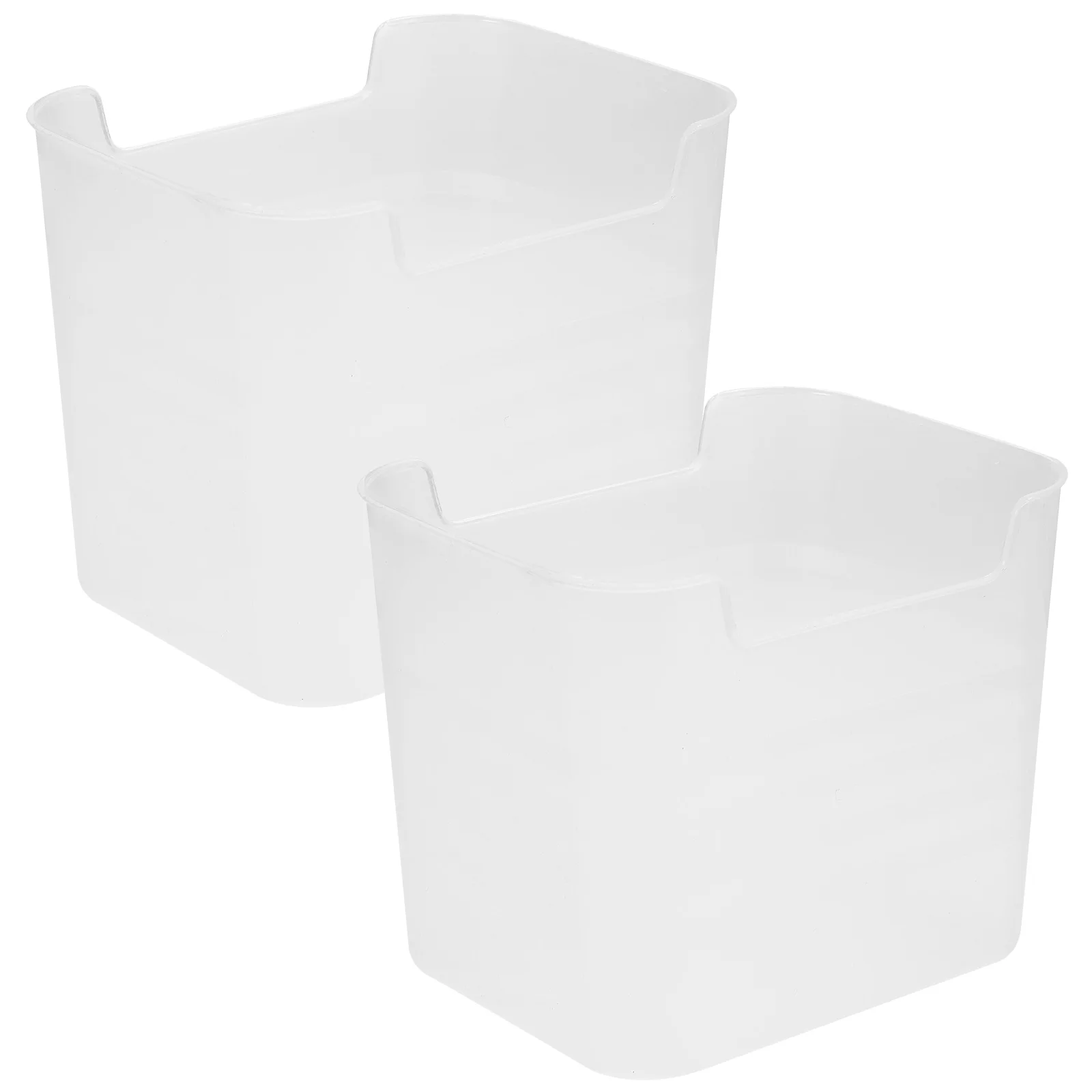 

2Pcs Clear Refrigerator Side Door Storage Box High Transparency Space Saving Fruit Food Organizer Fridge Storage Container