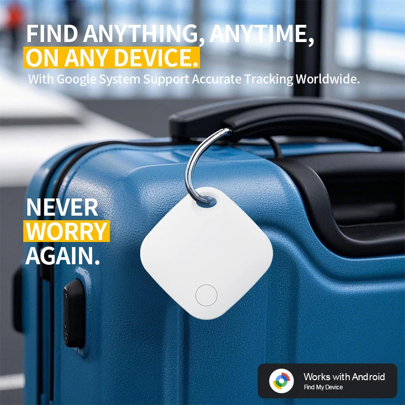 جهاز تعقب GPS بلوتوث لأجهزة Android يعمل مع Google Find My App Finder Anti Lose Smart Tag لـ Xiaomi Samsung Pixel
