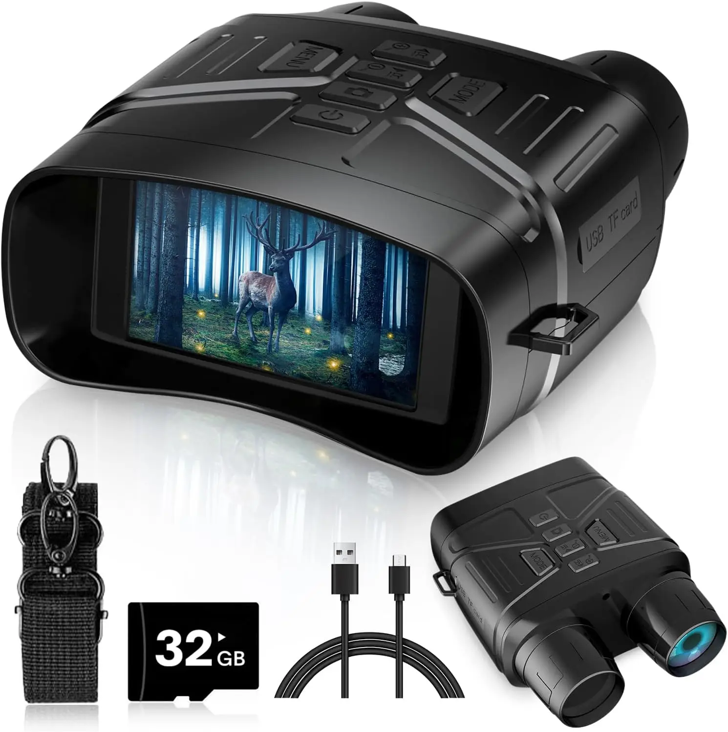 Night Vision Binoculars for Adults, 3'' HD Screen Binoculars can Save Photo and Video