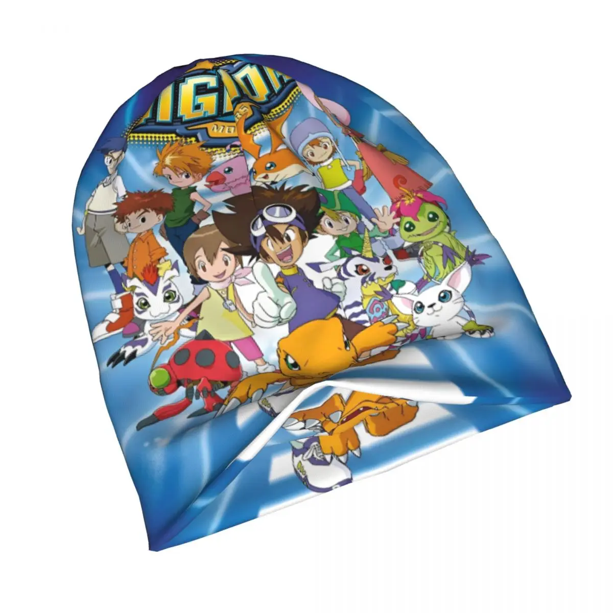 Berretto da uomo slouchy Beanie Digital Monster Digimon Abiti Autunno Inverno Caldo cofano Cappelli lavorati a maglia