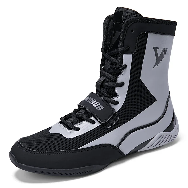 Zapatos de entrenamiento de gimnasio súper geniales para hombres, botas de lucha transpirable, zapatos de competición de marca, zapatos de lucha cómodos para interiores, talla 39-47