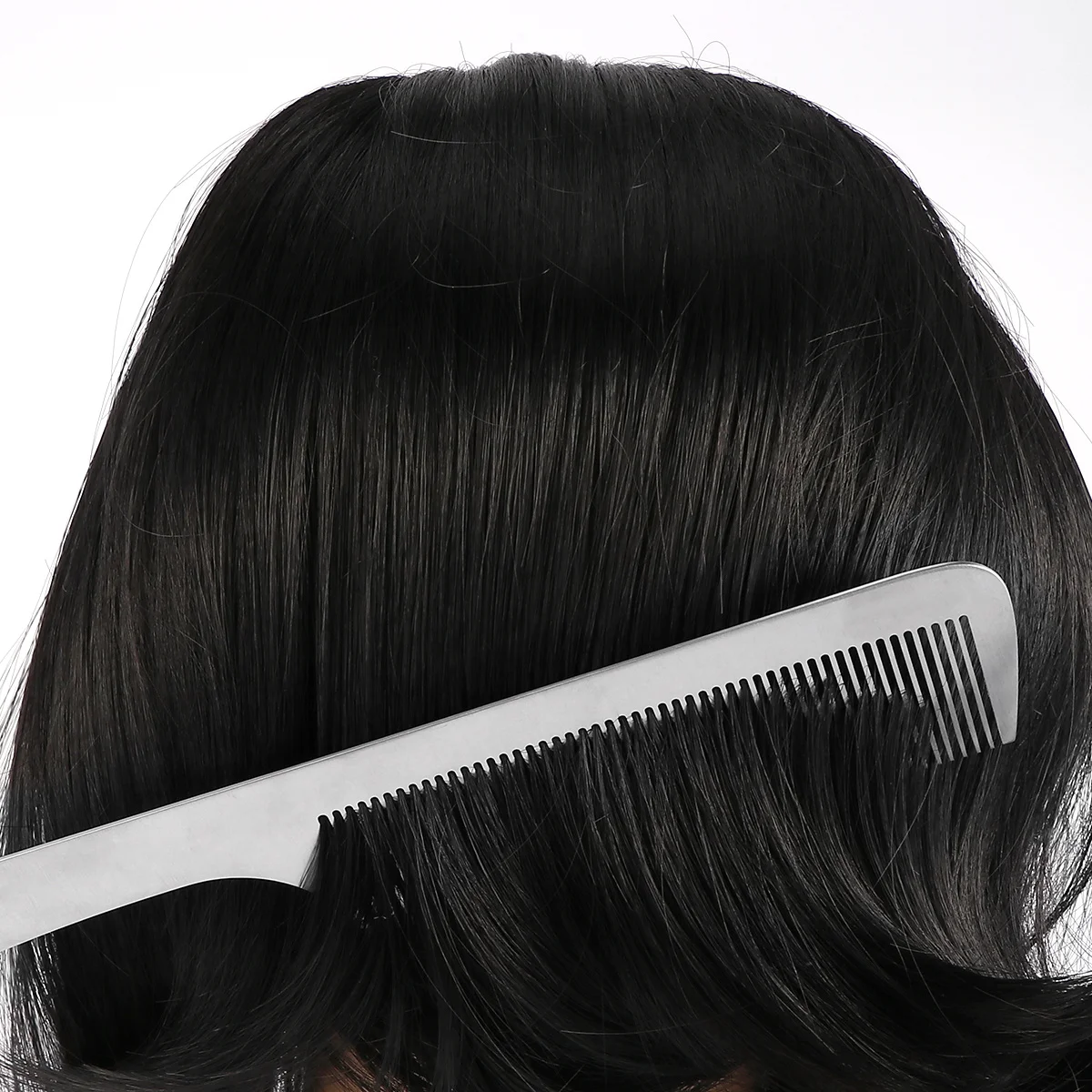 

1Pcs Anti Static Titanium Steel Hair Comb Professional Barber Hairdressing Tool for Salon Home Styling Thick Curly Hair